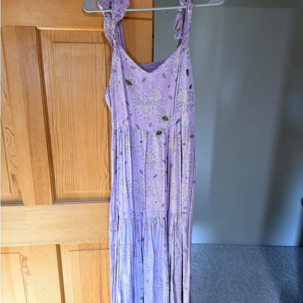 Floral Purple Maxi Dress